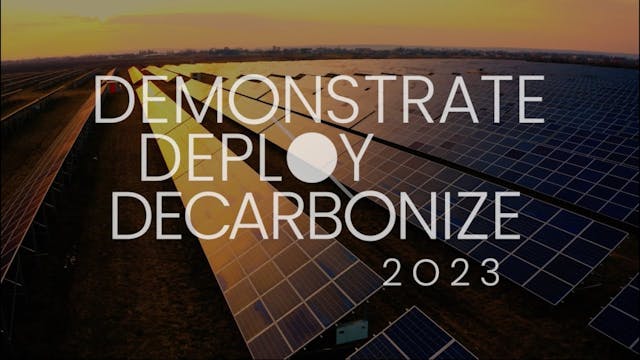 Demonstrate Deploy Decarbonize Inaugural Conference
